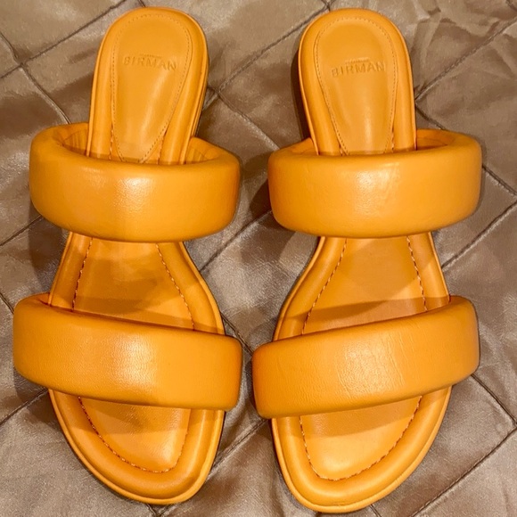 Alexandre Birman fashionably flops, beautiful orange leather, made in Brazil, 39 - Picture 14 of 14